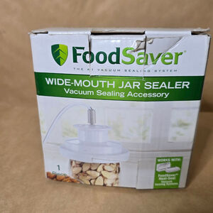 FoodSaver Wide Mouth Jar Sealer w/ Vacuum Hose – Vacuum Sealing Accessory